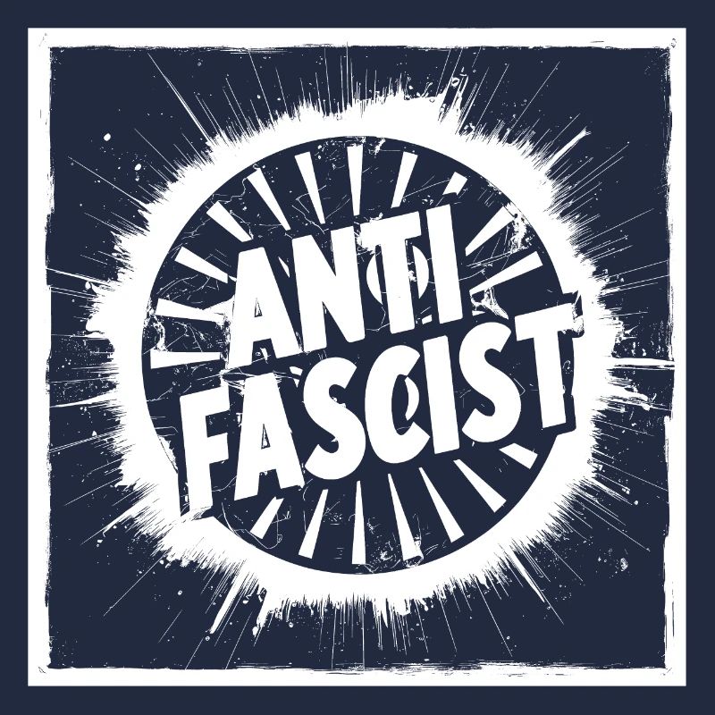 ANTIFASCIST Kreis Stern
