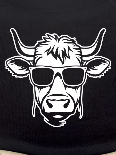 Coole Kuh mit Sonnenbrille