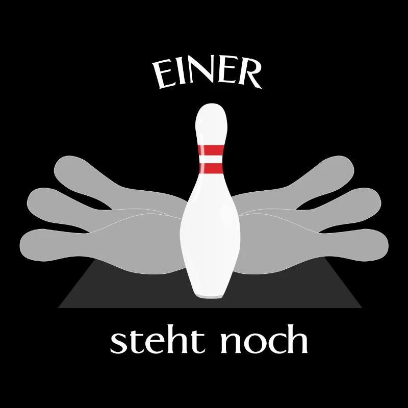 Bowling / Kegel Pin 'Einer steht noch'