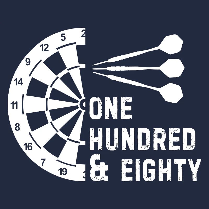 One hundred and eighty throwing skewer darts darts player
