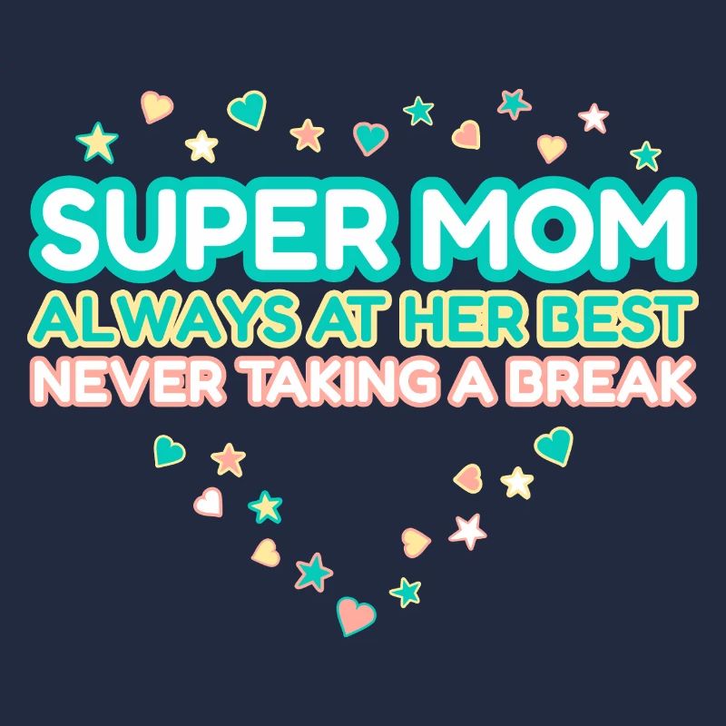Super Mama, Geschenk Muttertag, Herz