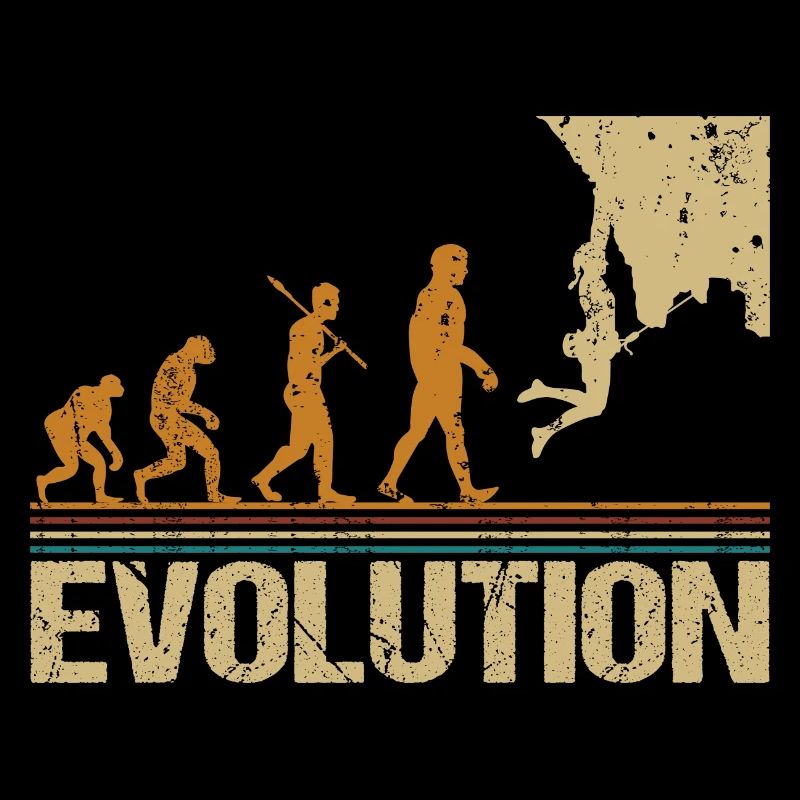 Evolution Escalade Drôle drôle pour les grimpeurs