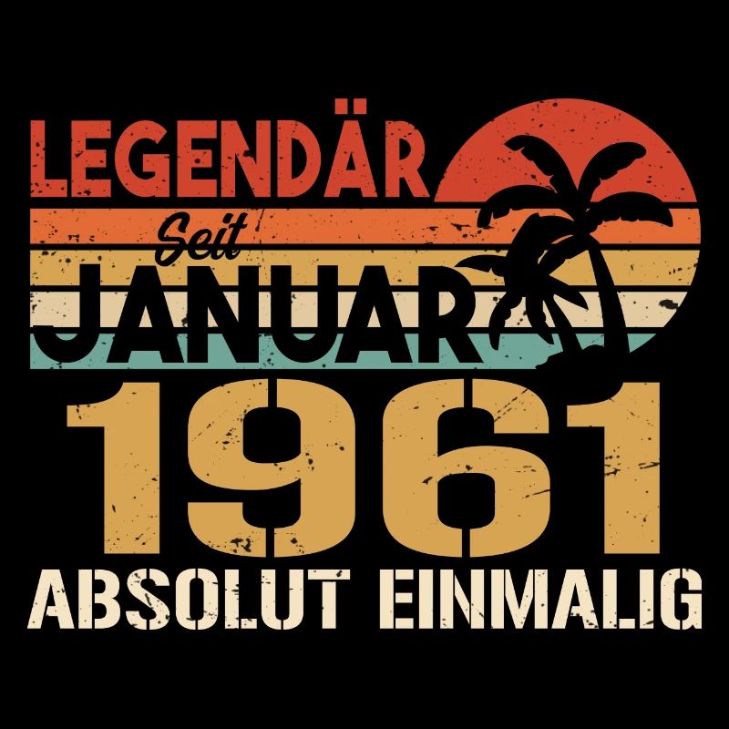 Geburtstagsgeschenk geboren im Januar 1961