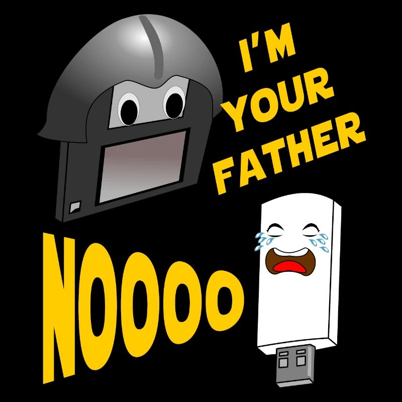 diskette usb father pc nerd geek gift funny