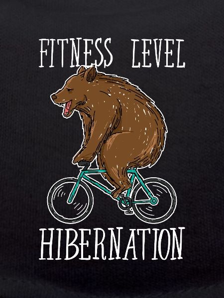 Fahrrad Bär Fahrradfahrer Winterschlaf