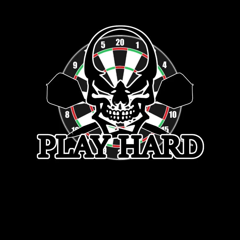 Dart Darts - Play Hard gift for dart fans