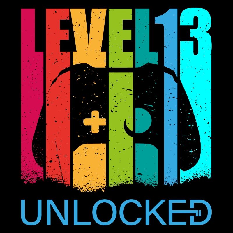 Geburtstag, Level 13 unlocked Geschenk