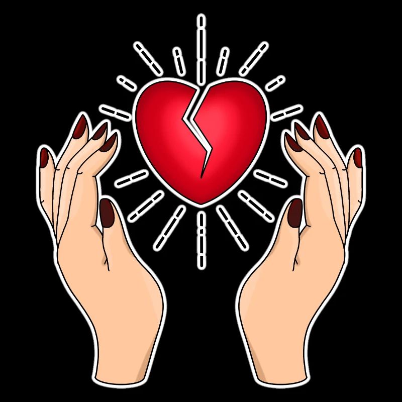 Broken Heart Tattoo Design