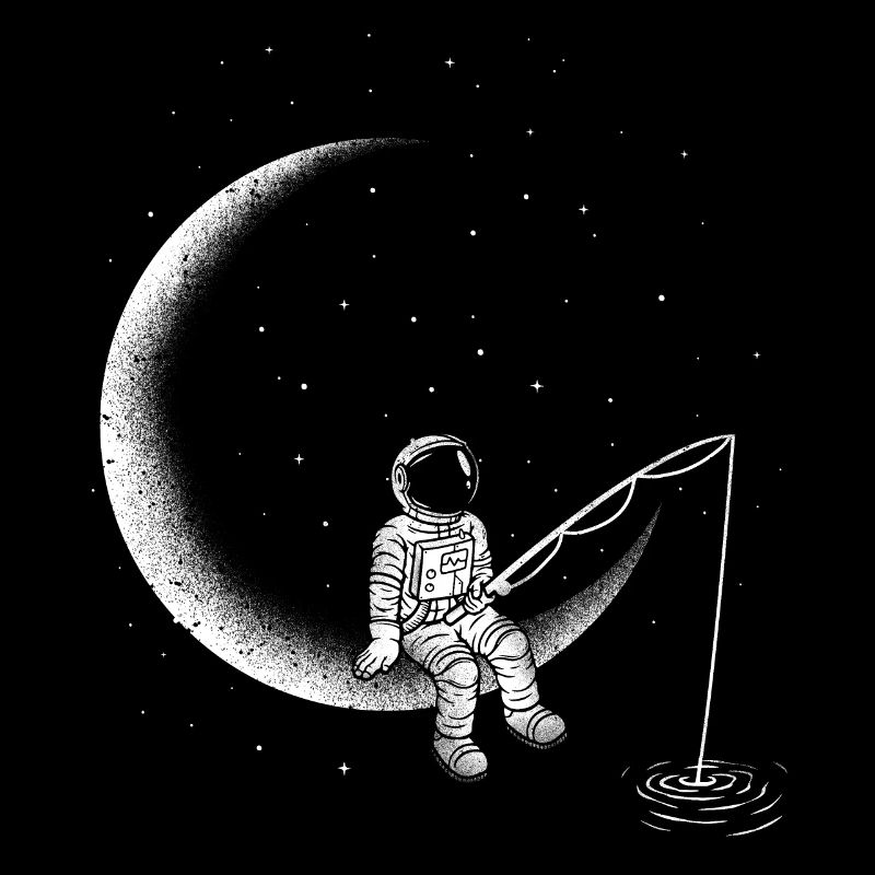 Astronaut Angler Space Moon Space Travel