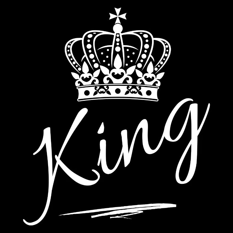 Couronne avec lettrage King White