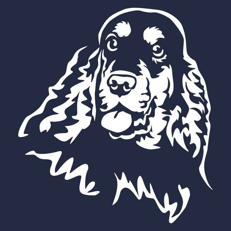 Cocker Spaniel Head « Black Edition »