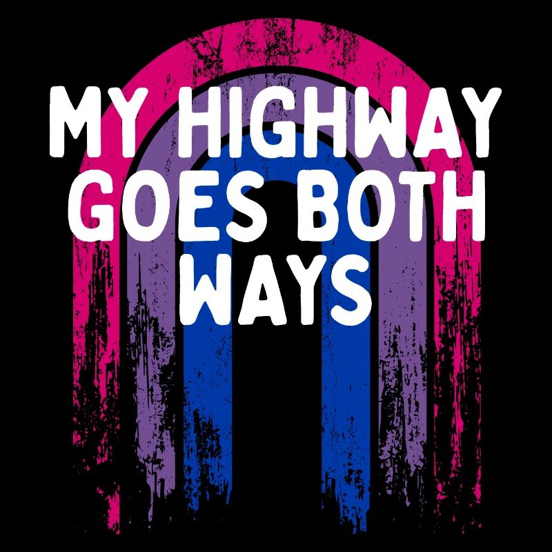 Mon autoroute va dans les deux sens Bisexuel LGBTQ Bi Pride
