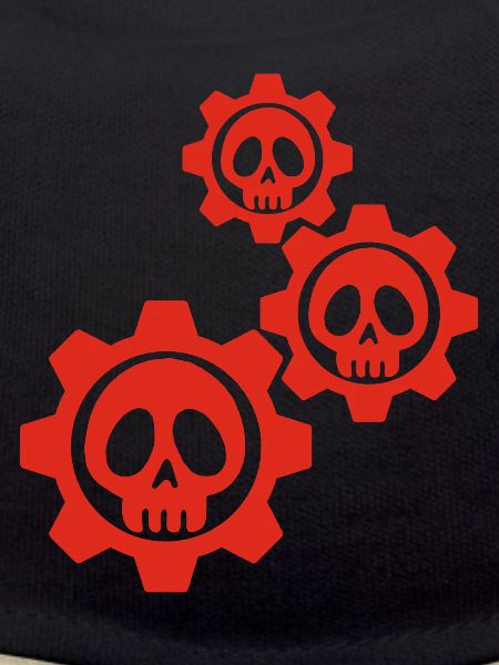 Skulls and red gears