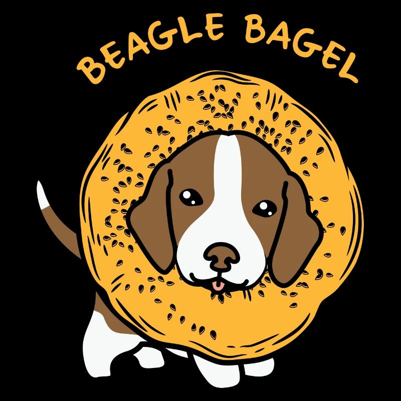 Dog Beagle Bagel Drôle d’Animal Puns