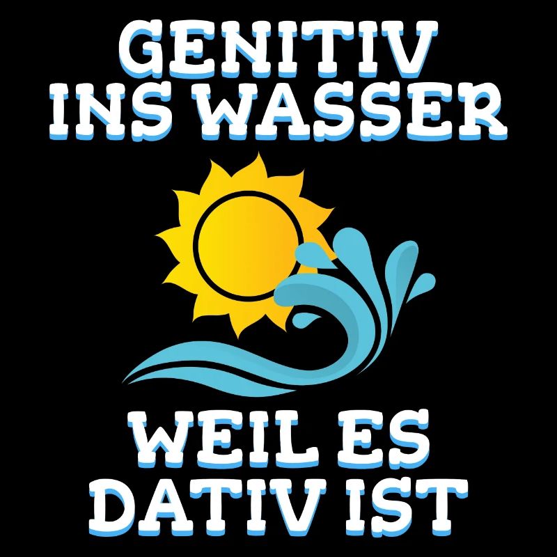 Lehrer Wasser Deutsch Humor Geschenk
