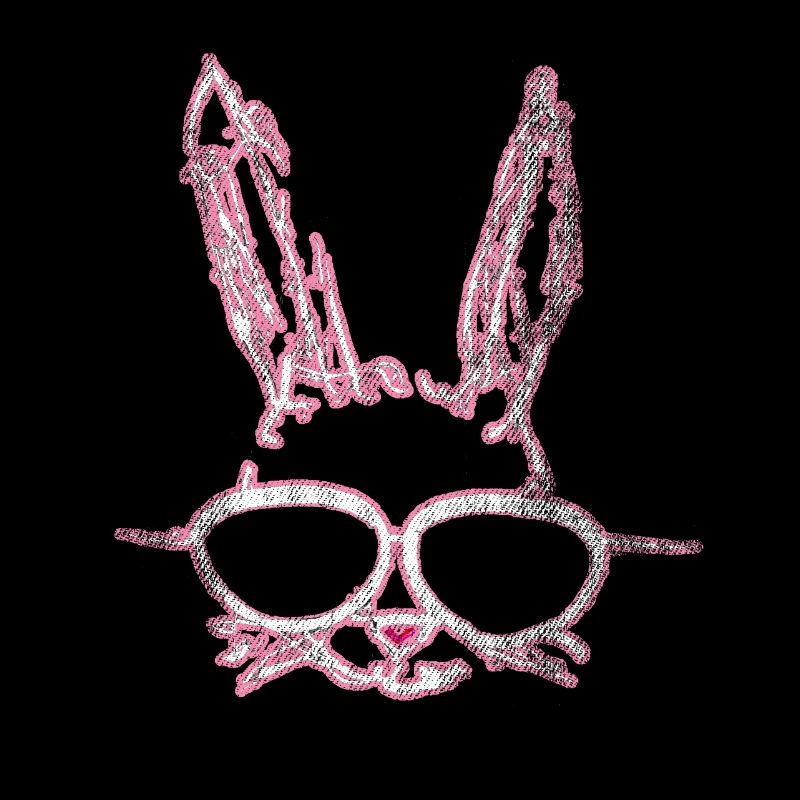 lapin de Pâques mignon avec des lunettes de soleil lapin de Pâques
