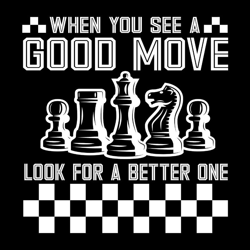 Lusitger Schachspieler Spruch I Schach