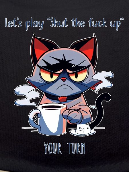 Grim Cat Coffee Sarcasm Saying