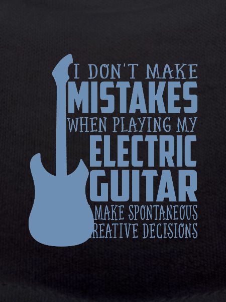 Vater mit E-Gitarre