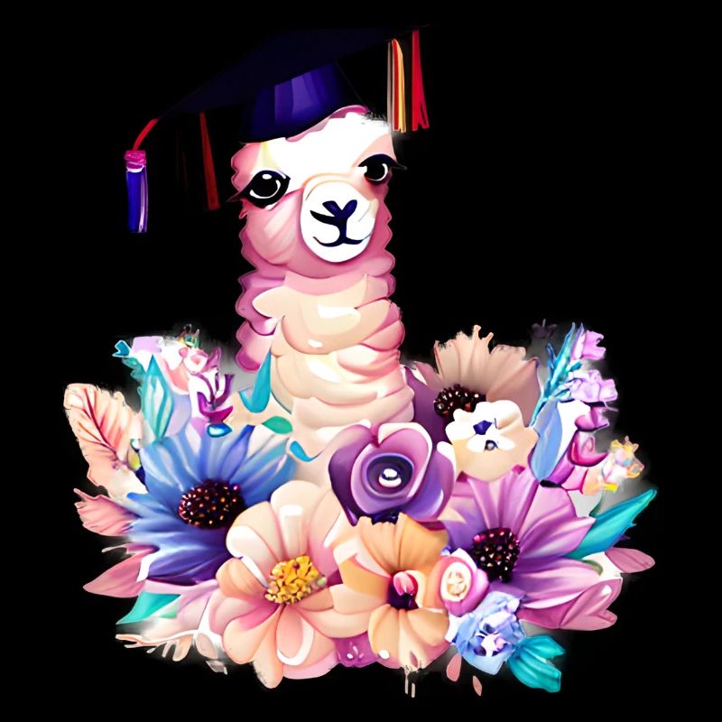 Bachelor Schulabschluss Alpaka Studium Absolvent