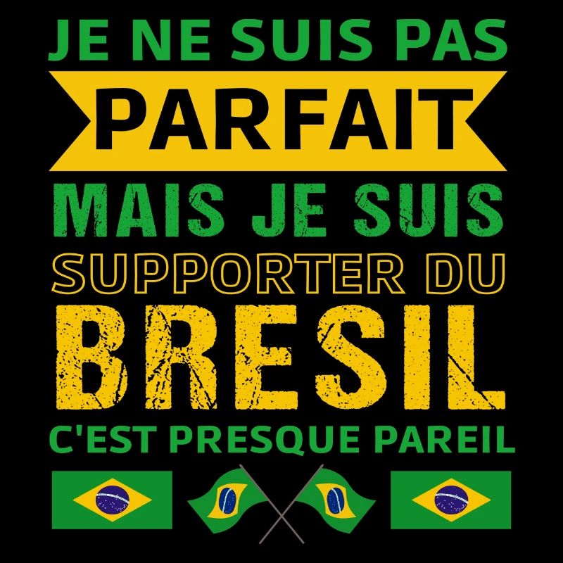 Supporter du Brésil cadeau supporter brésilien