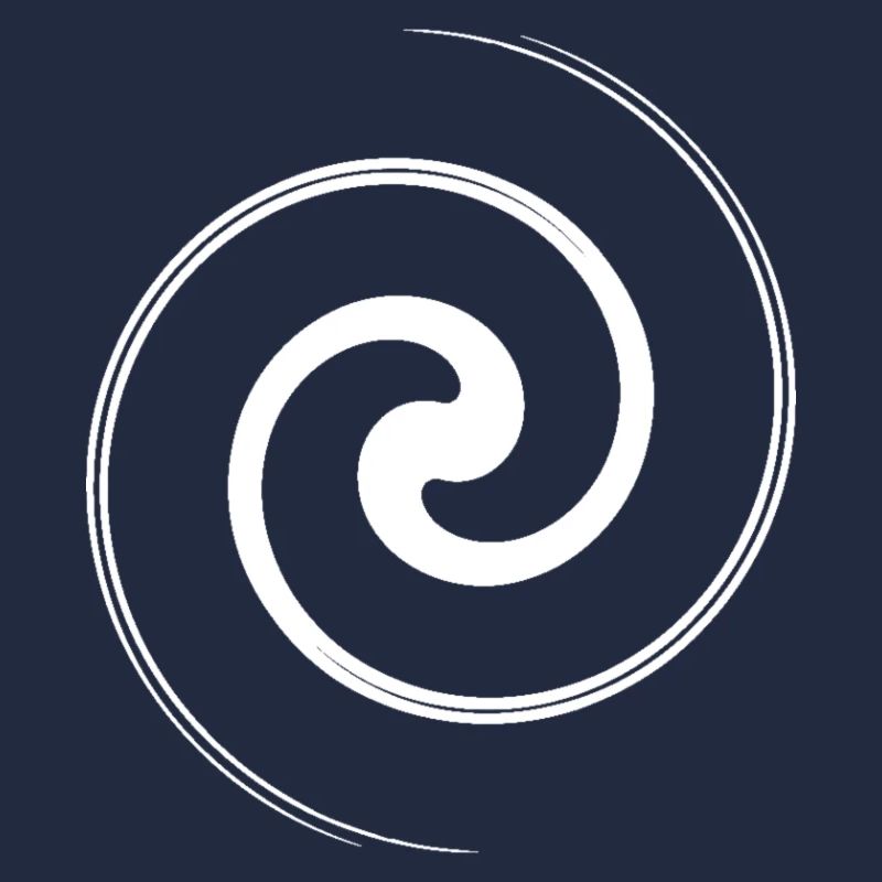 weiße Spirale