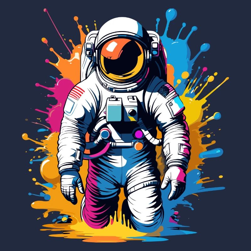 Farbenfroher Astronaut