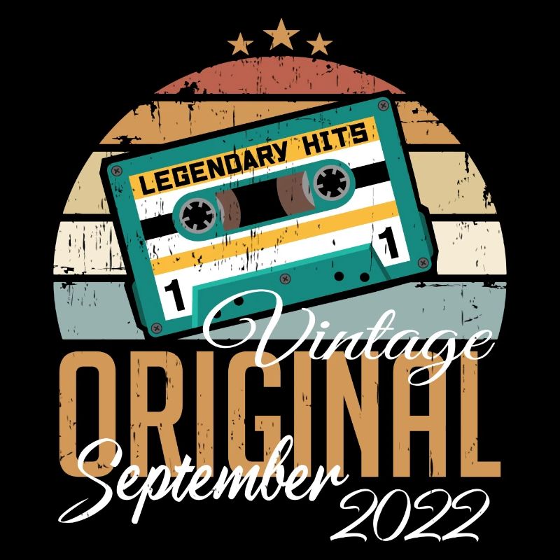 September 2022 Born Vintage Birthday Retro