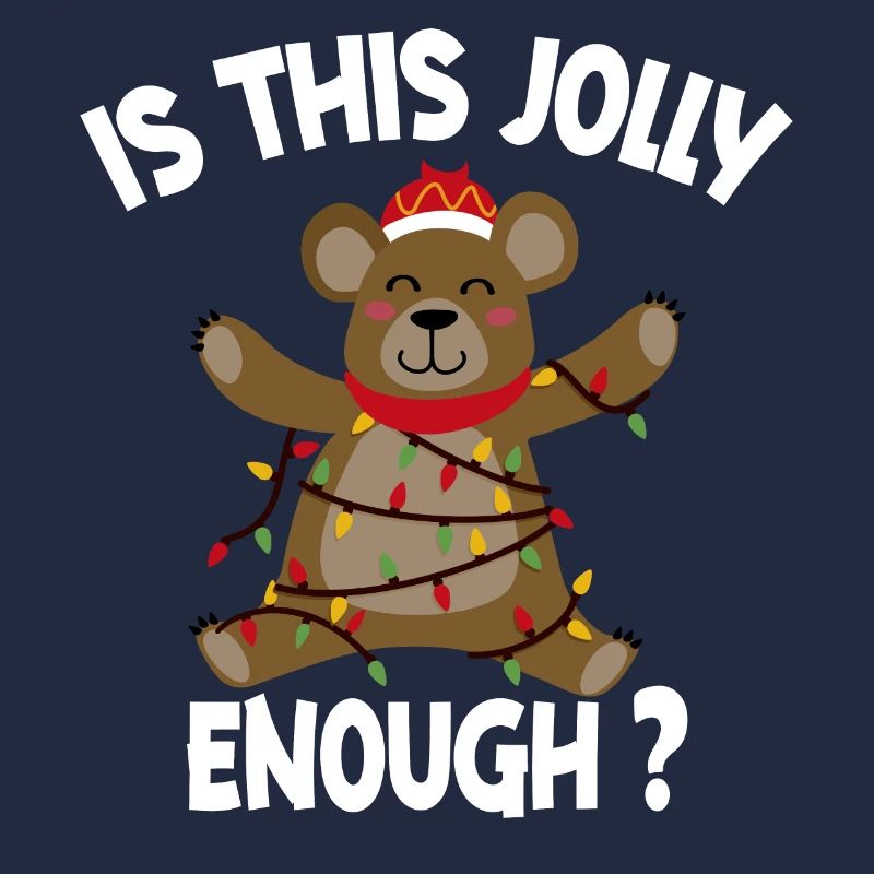 Is This Jolly Enough Funny Bear Christmas Light