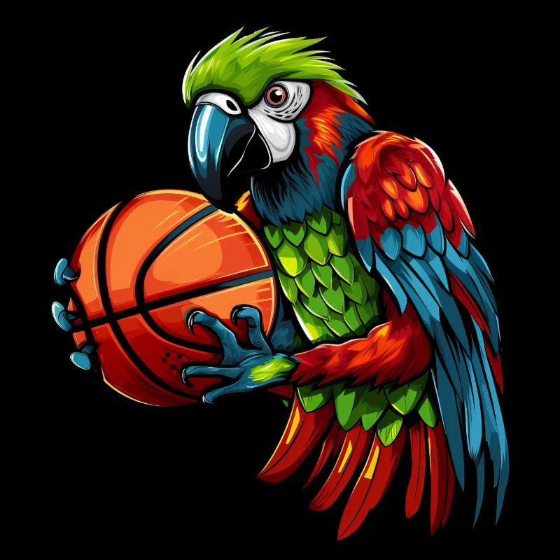 Basketball Papagei