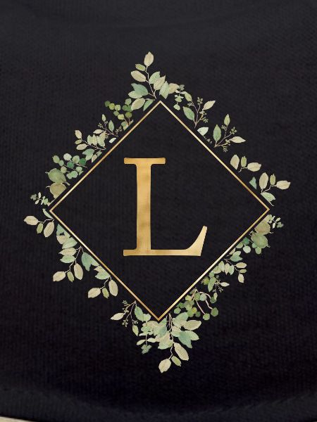 L Monogram Eucalyptus Wreath