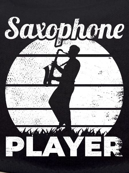 Funny saxophone player