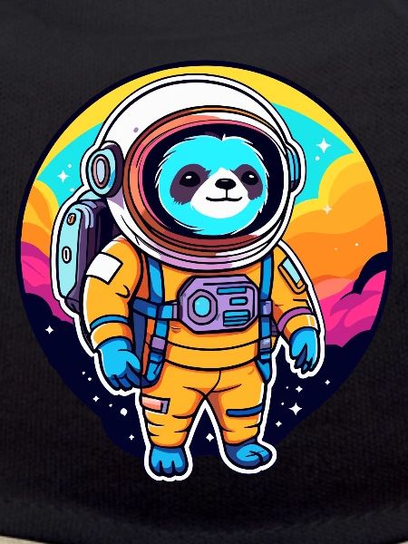 Faultier Astronaut Illustration