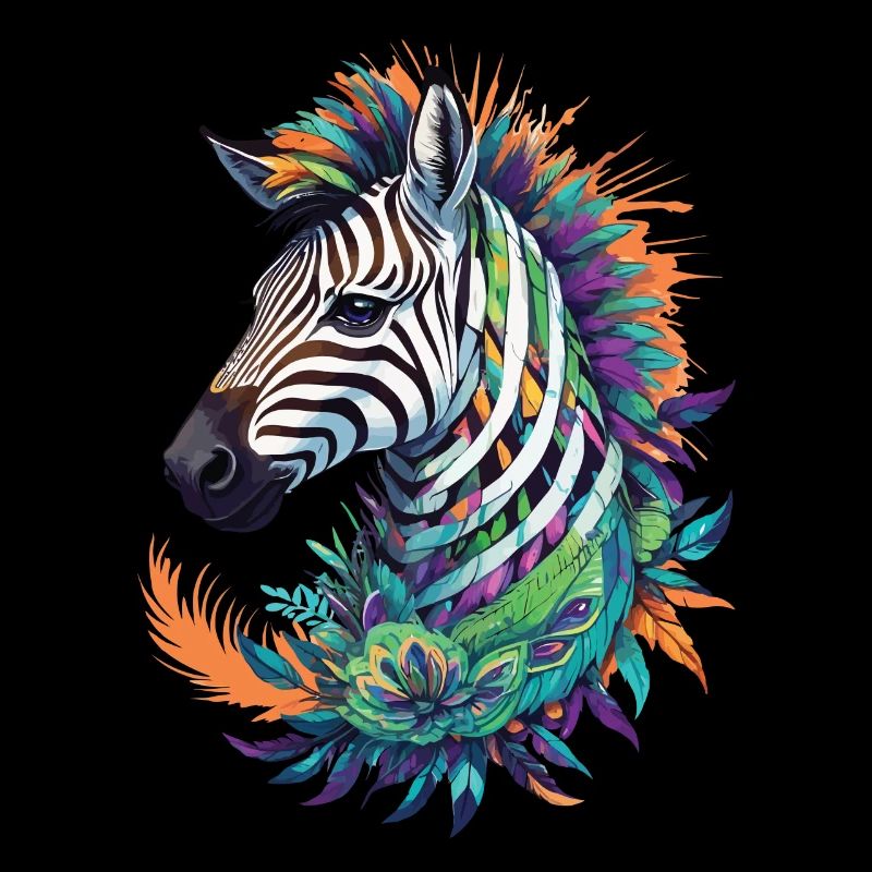 Zebra Spiritual Mandala Dream Catcher Design