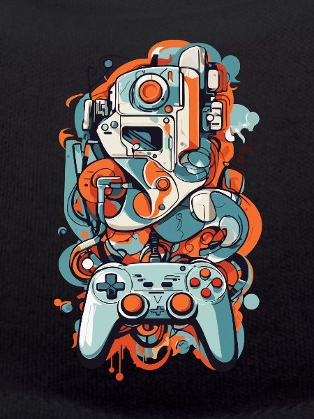 Abstrakte Kunst Ästhetisches Gamer Design