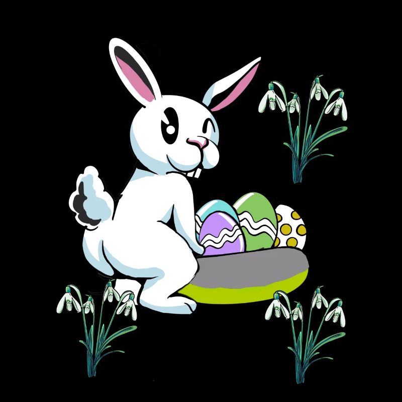 Osterhase Ostern Nest Eier Hase Kaninchen Kind