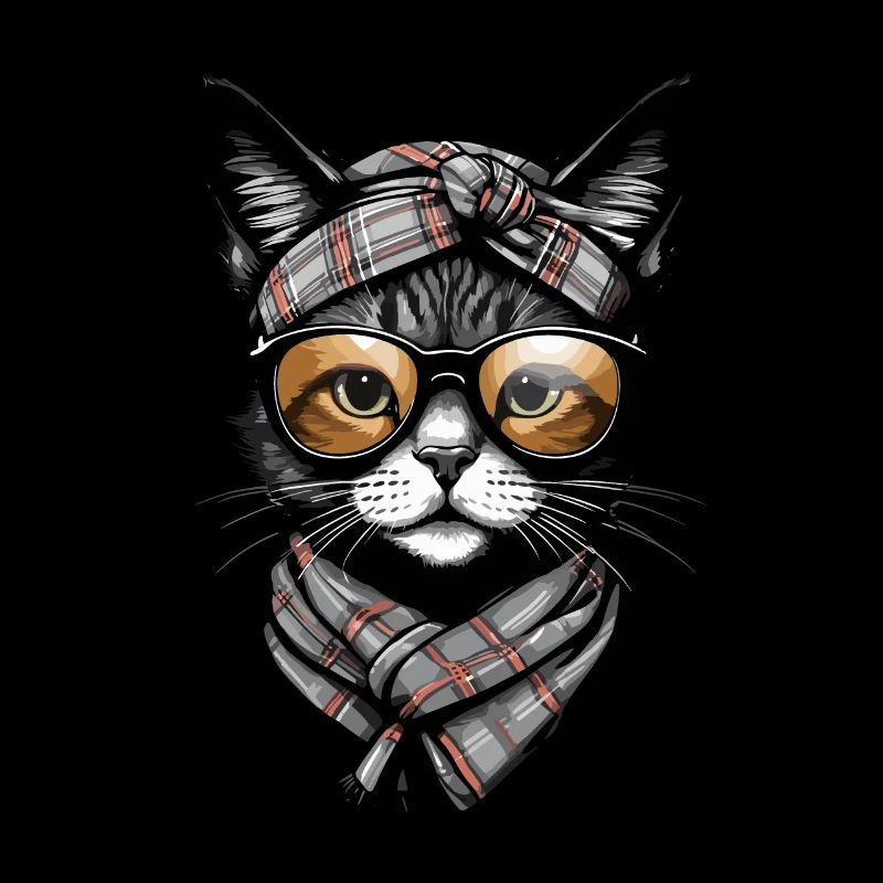 Mignon Chat Maman Cat Amant Maman Style