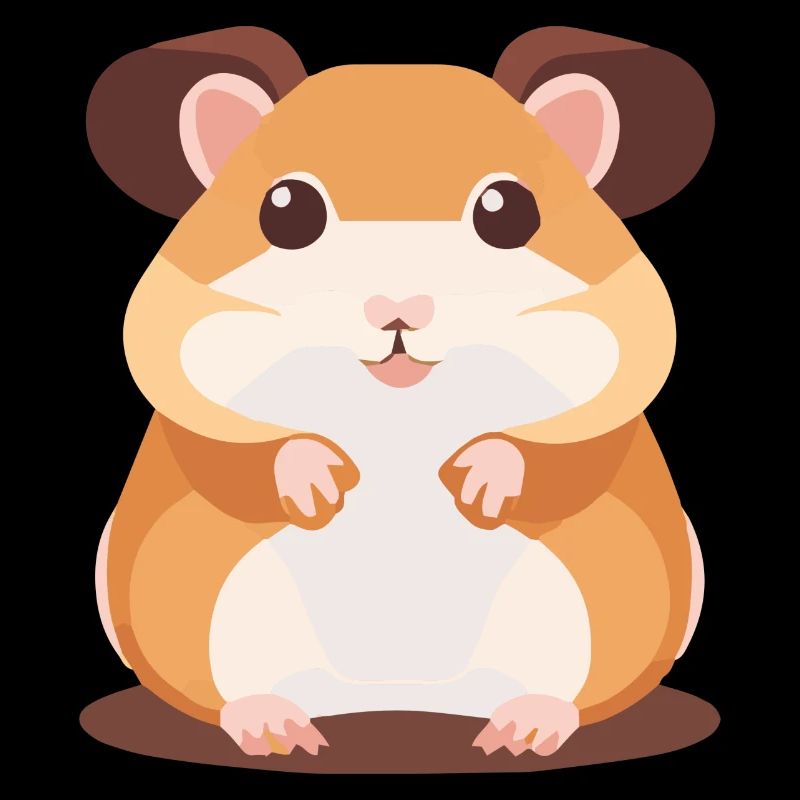 Süßer Hamster mit großen Augen
