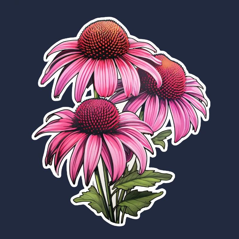 Echinacea 3 Blüten