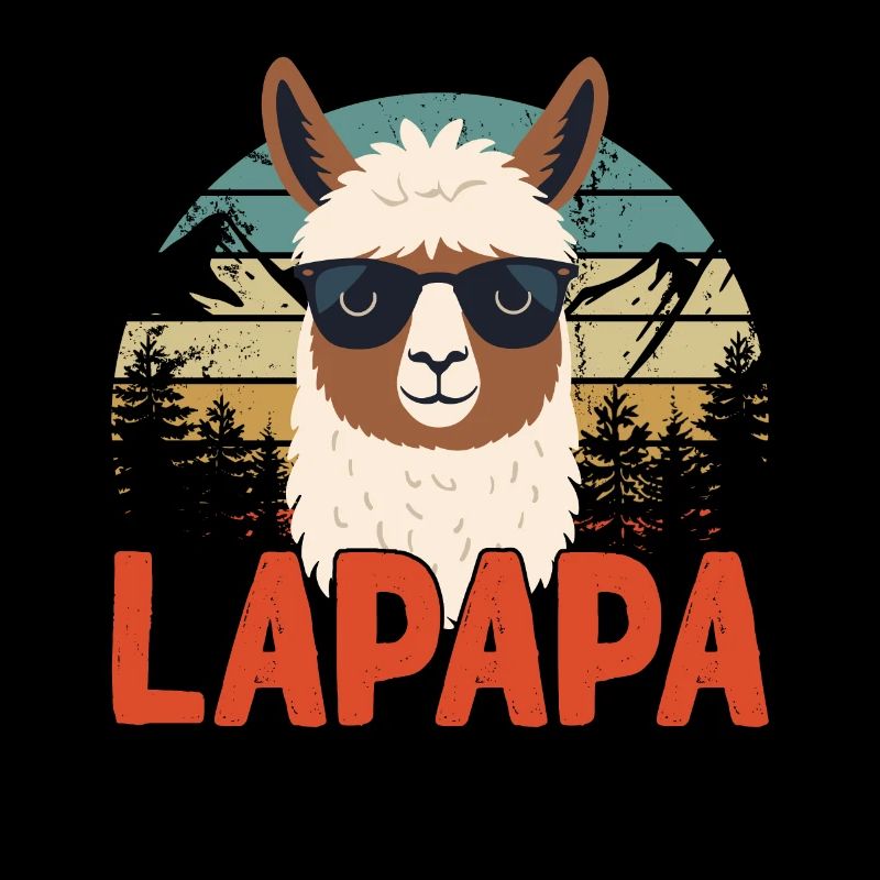 Lapapa Funny Llama Dad Perfect Style