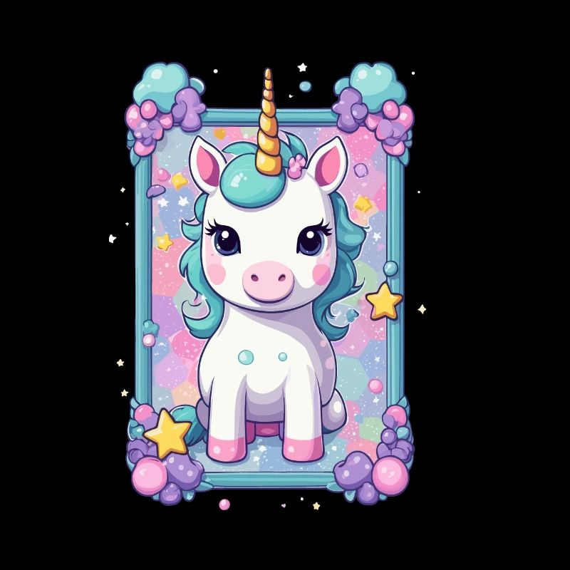 Couleurs pastel à motif de licorne unique
