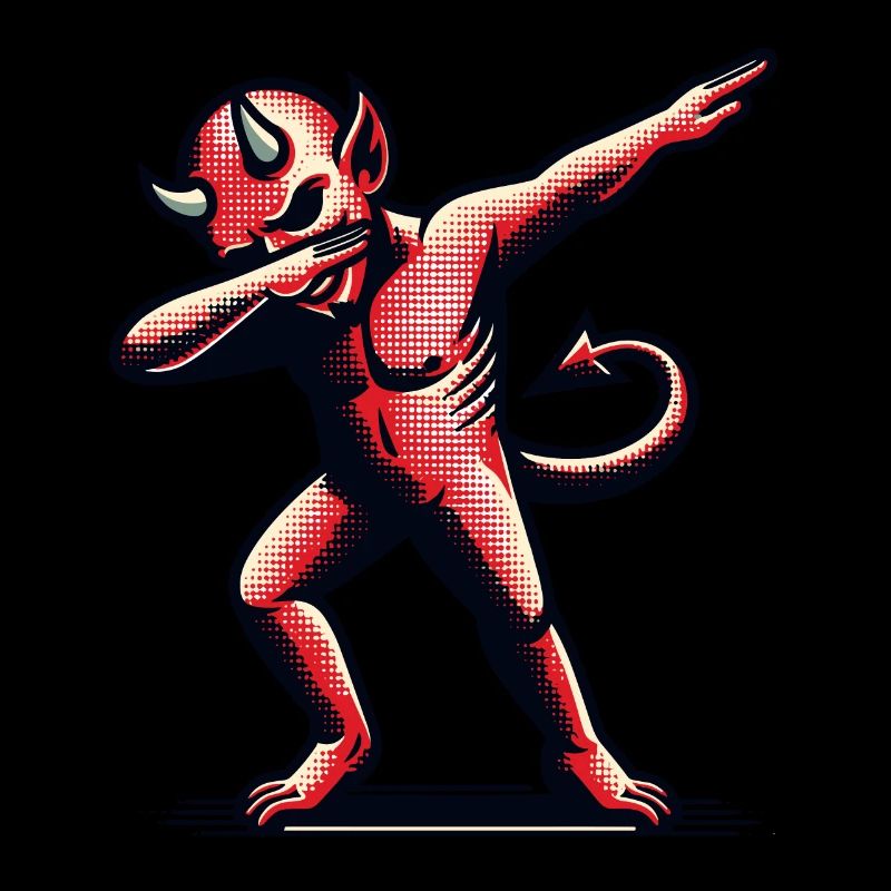 Dabbing Devil Funny Dabbing Design Halloween