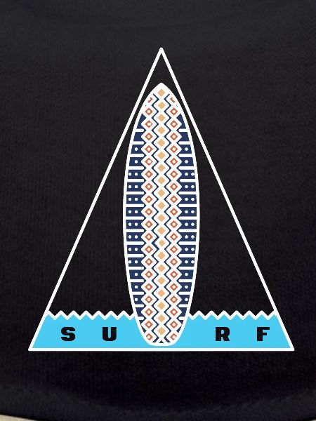 Surf Triangle (white outline)