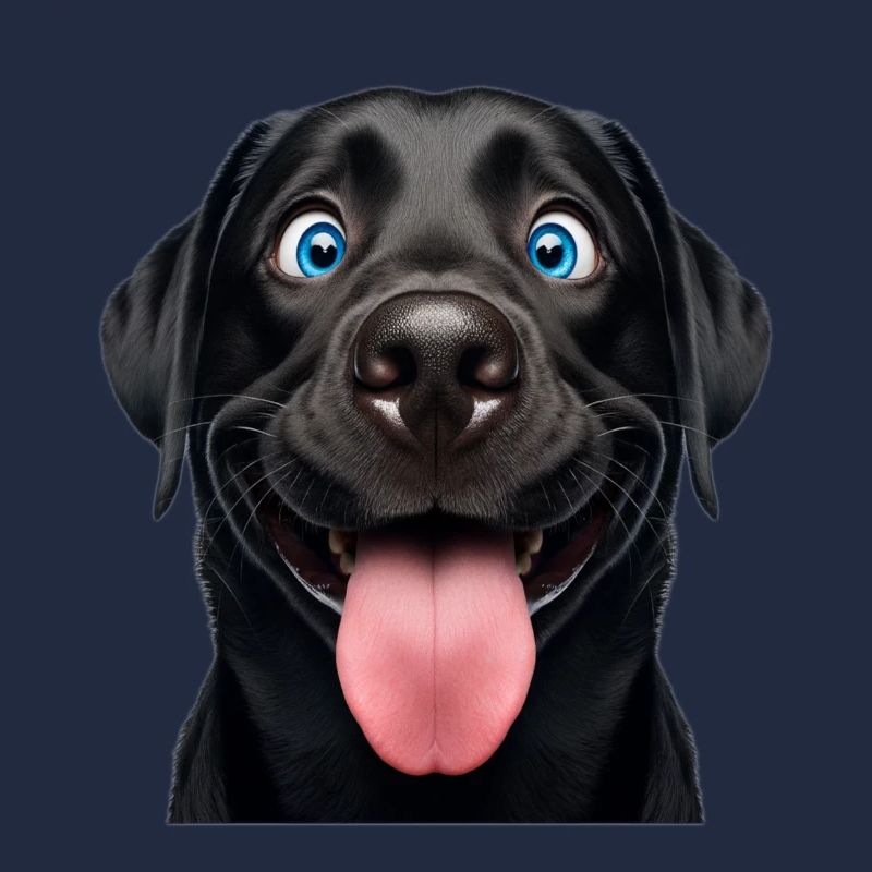 Happy Black Lab
