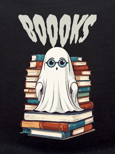 Cute Book Lover Ghost