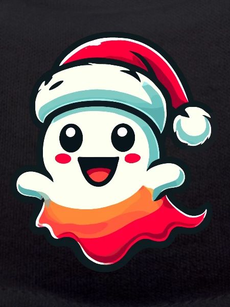 Cute Christmas Ghost Scary