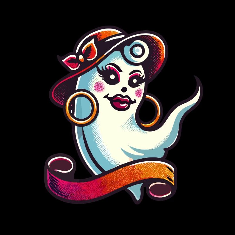 Drôle Glamour Goule Flashy Halloween