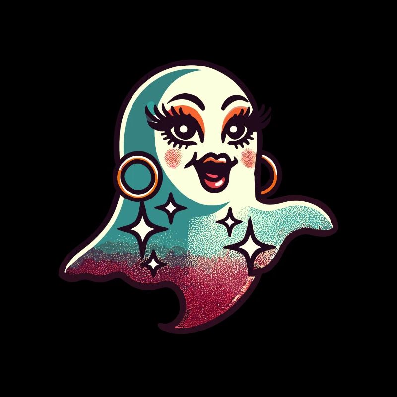 Drôle Glamour Goule Flashy Halloween