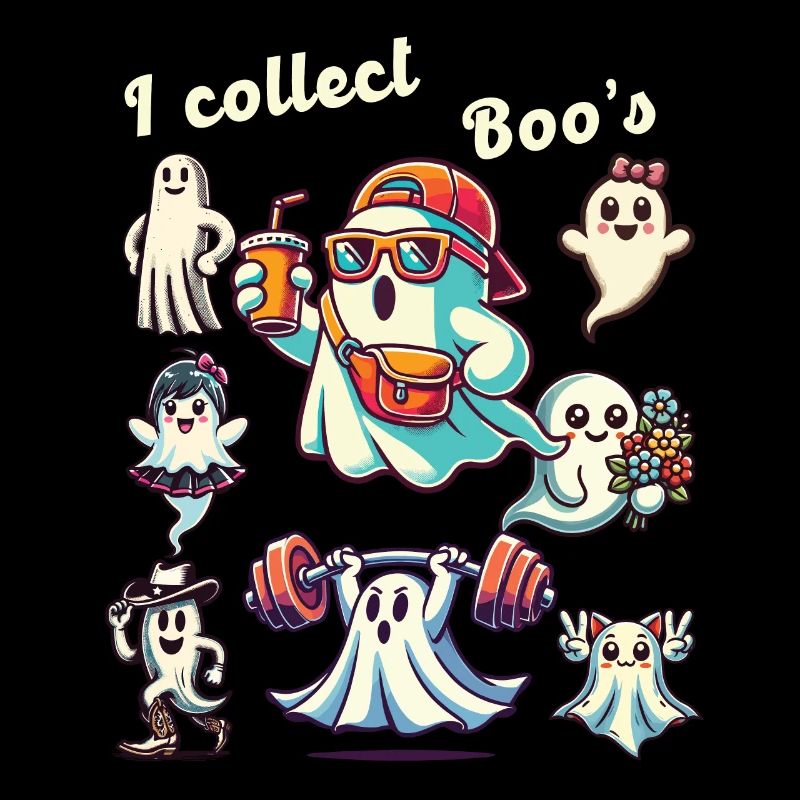 Funny Ghost Collectible Vintage Retro Design