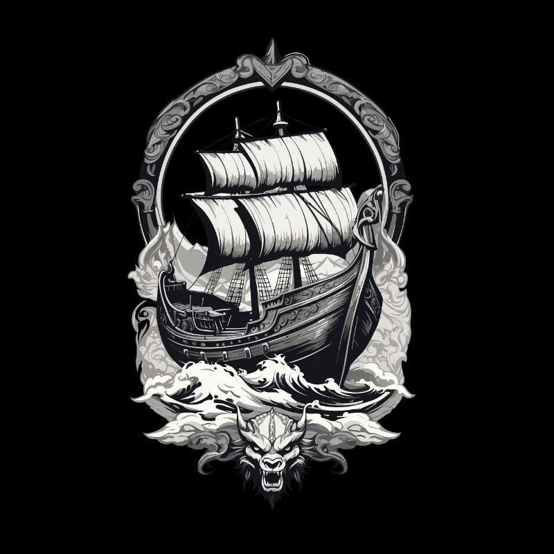 Adventurous Viking journey on the high seas